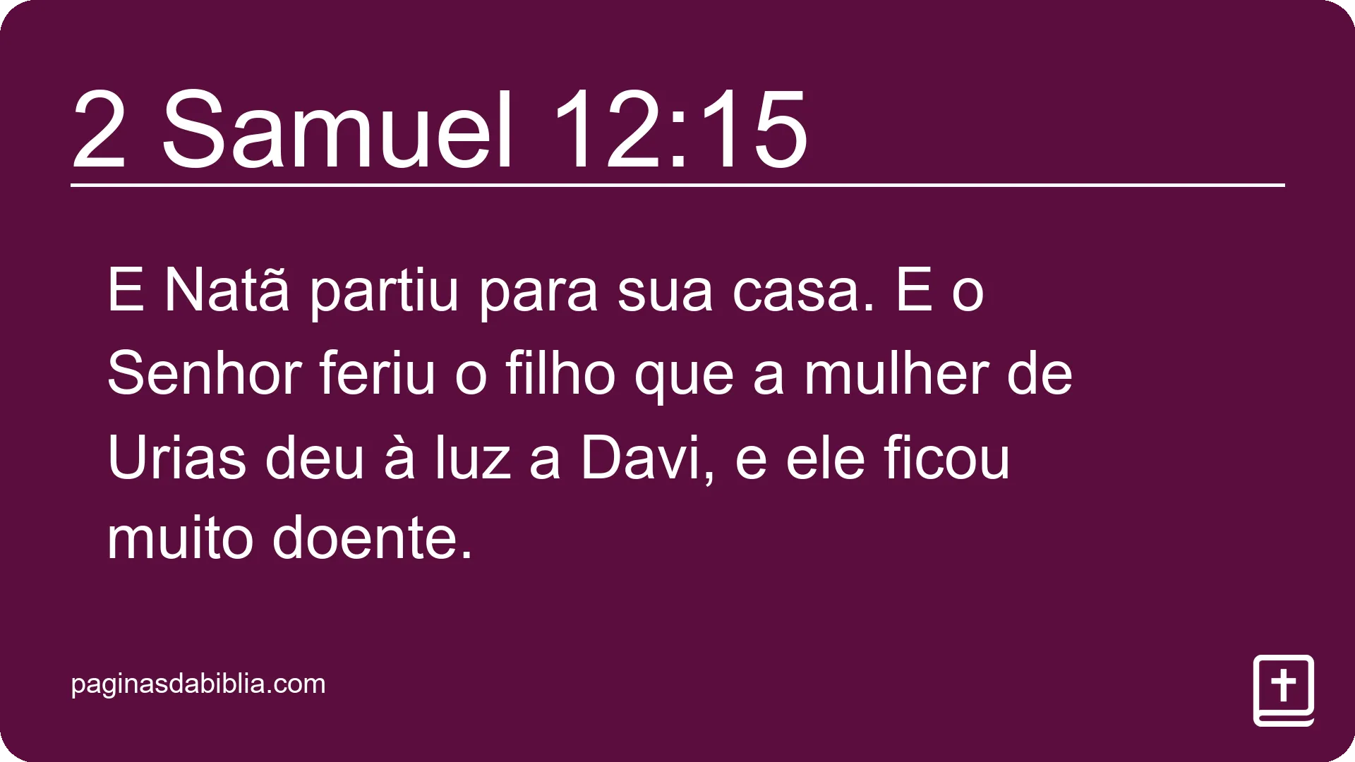 2 Samuel 12:15