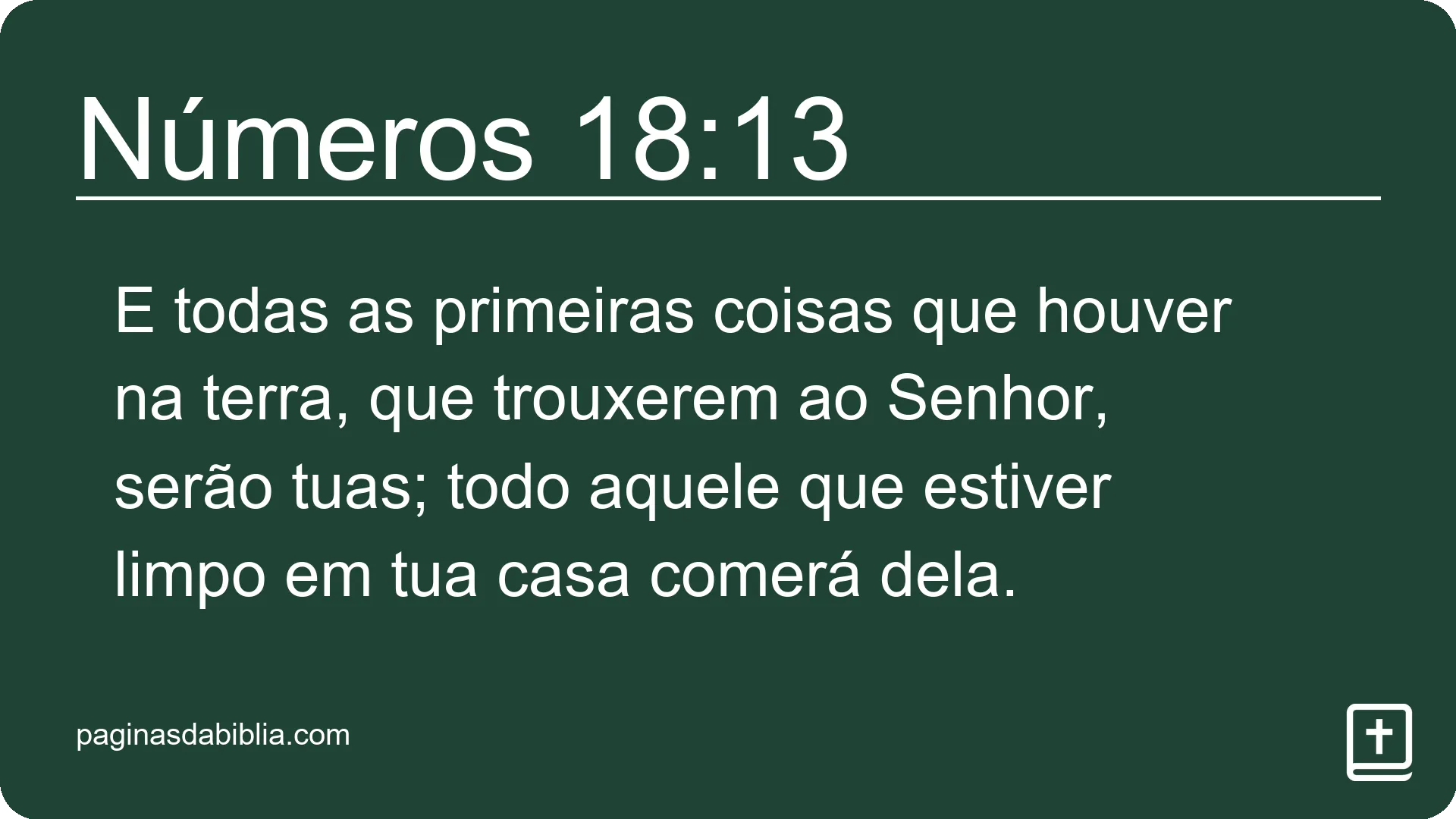 Números 18:13