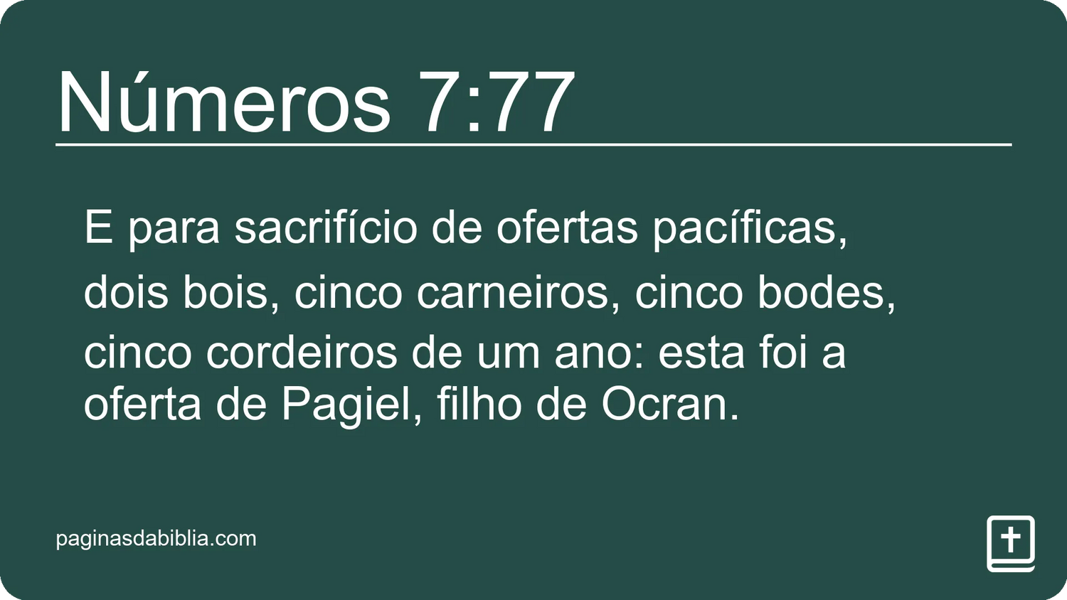 Números 7:77