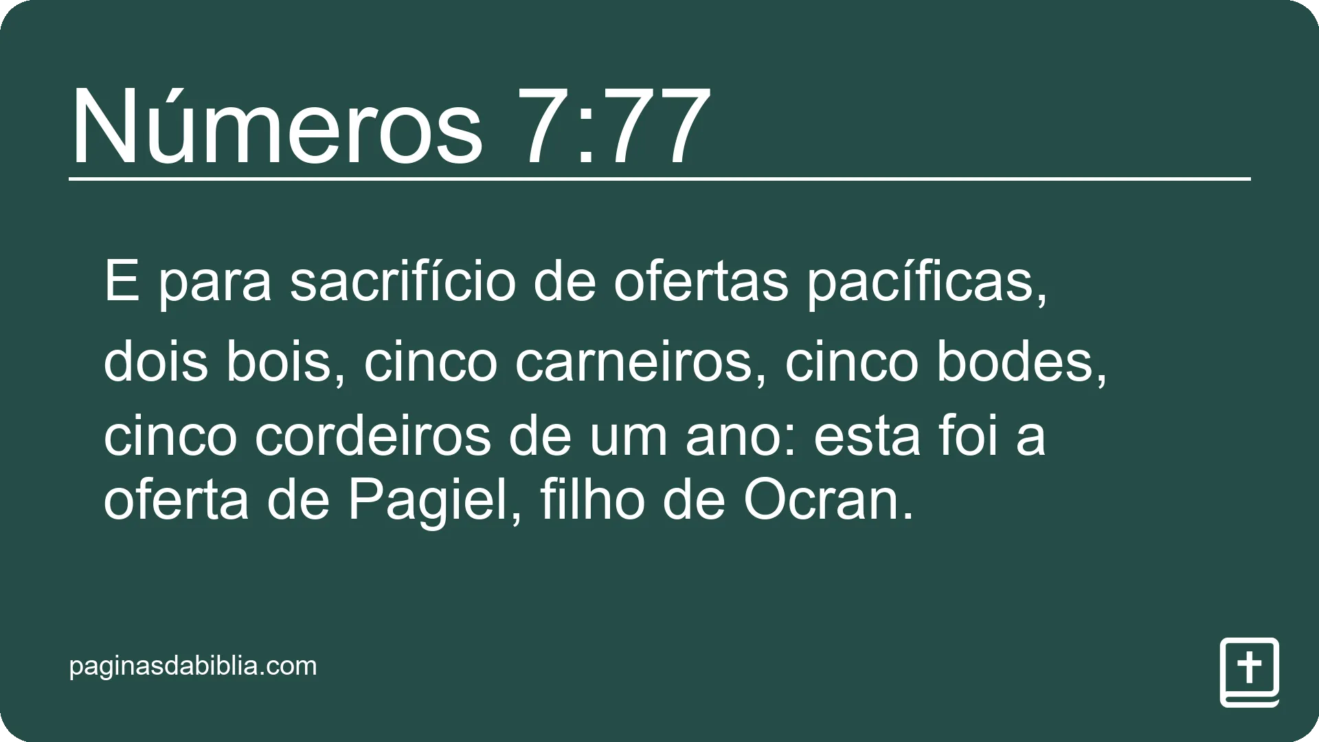 Números 7:77