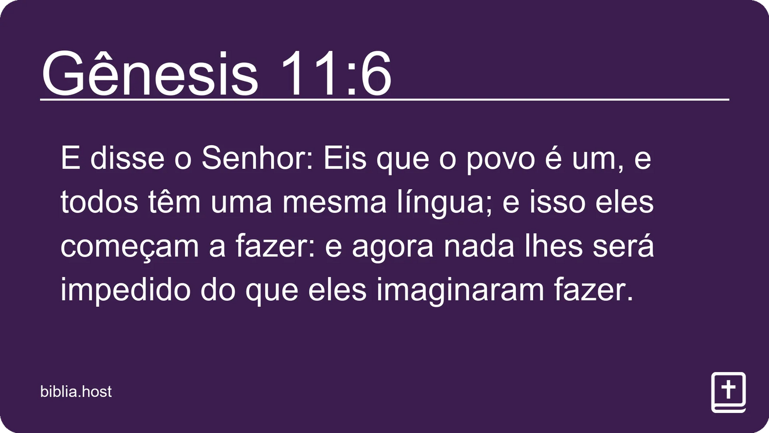 Gênesis 11:6