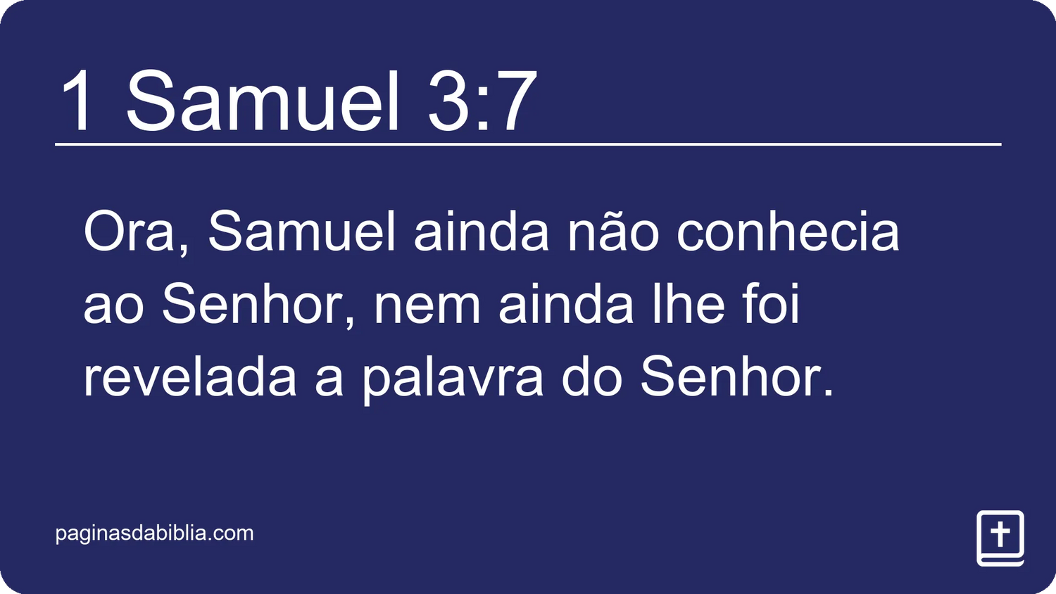 1 Samuel 3:7