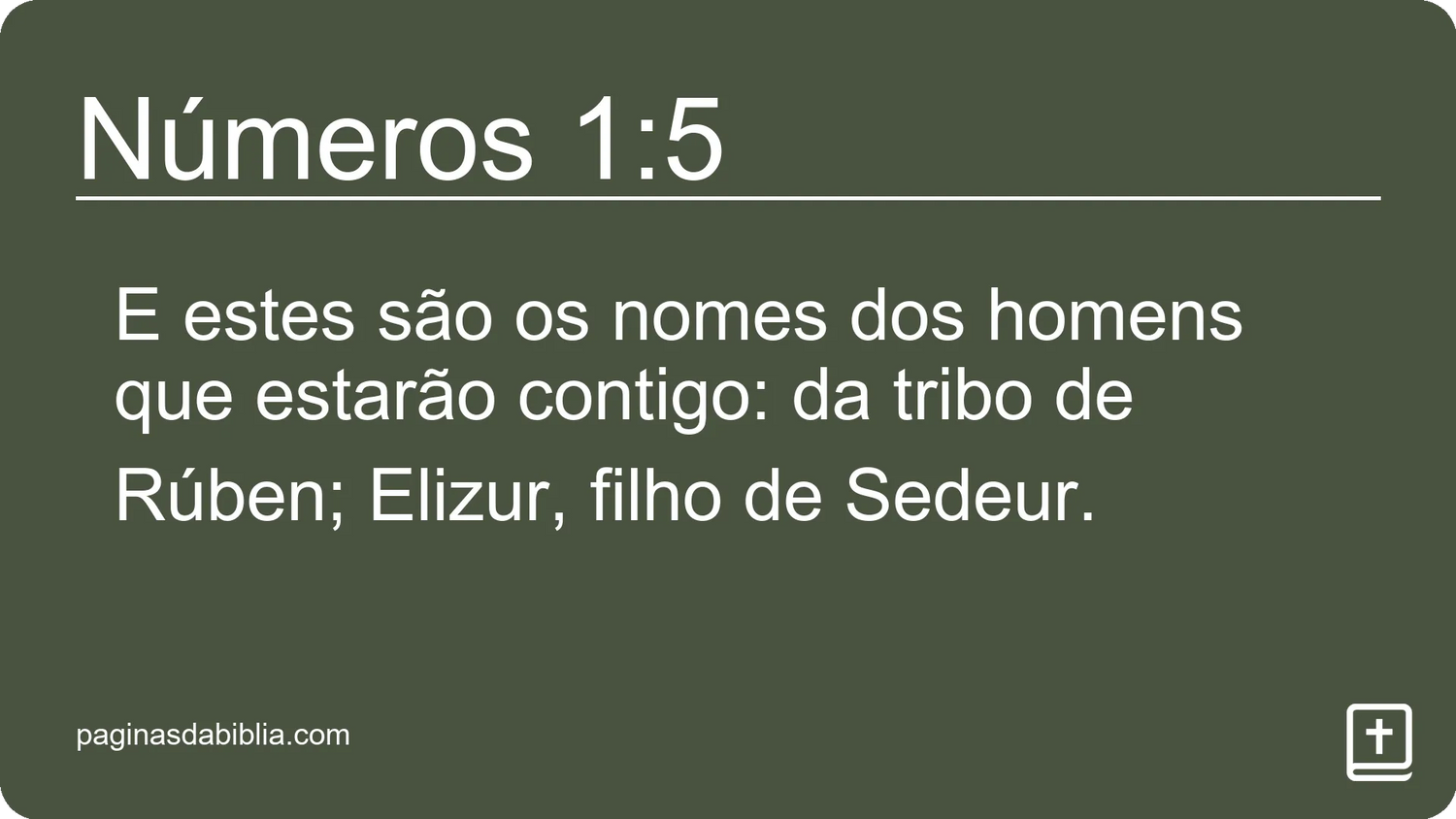 Números 1:5