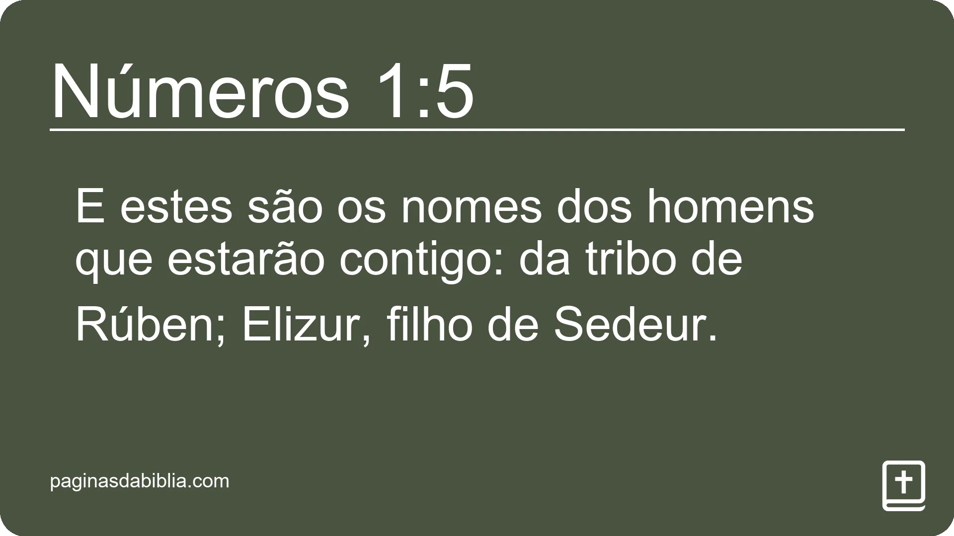 Números 1:5