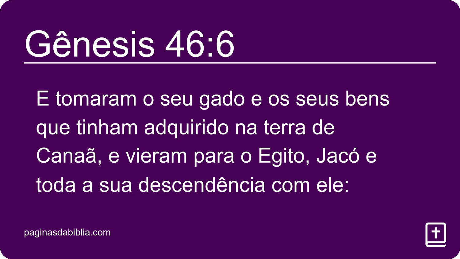 Gênesis 46:6