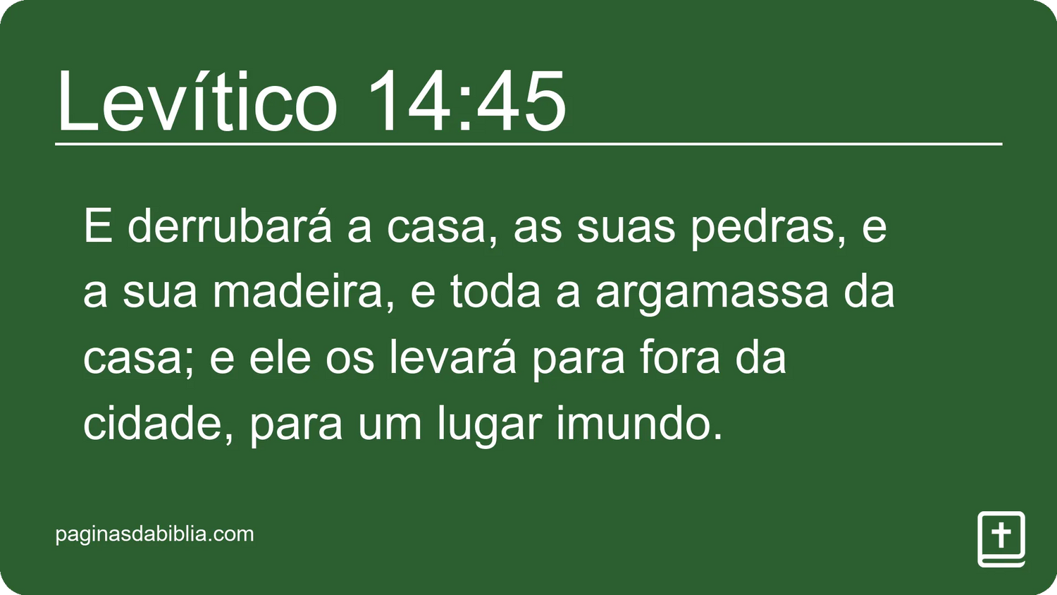 Levítico 14:45