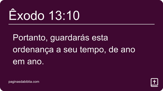 Êxodo 13:10