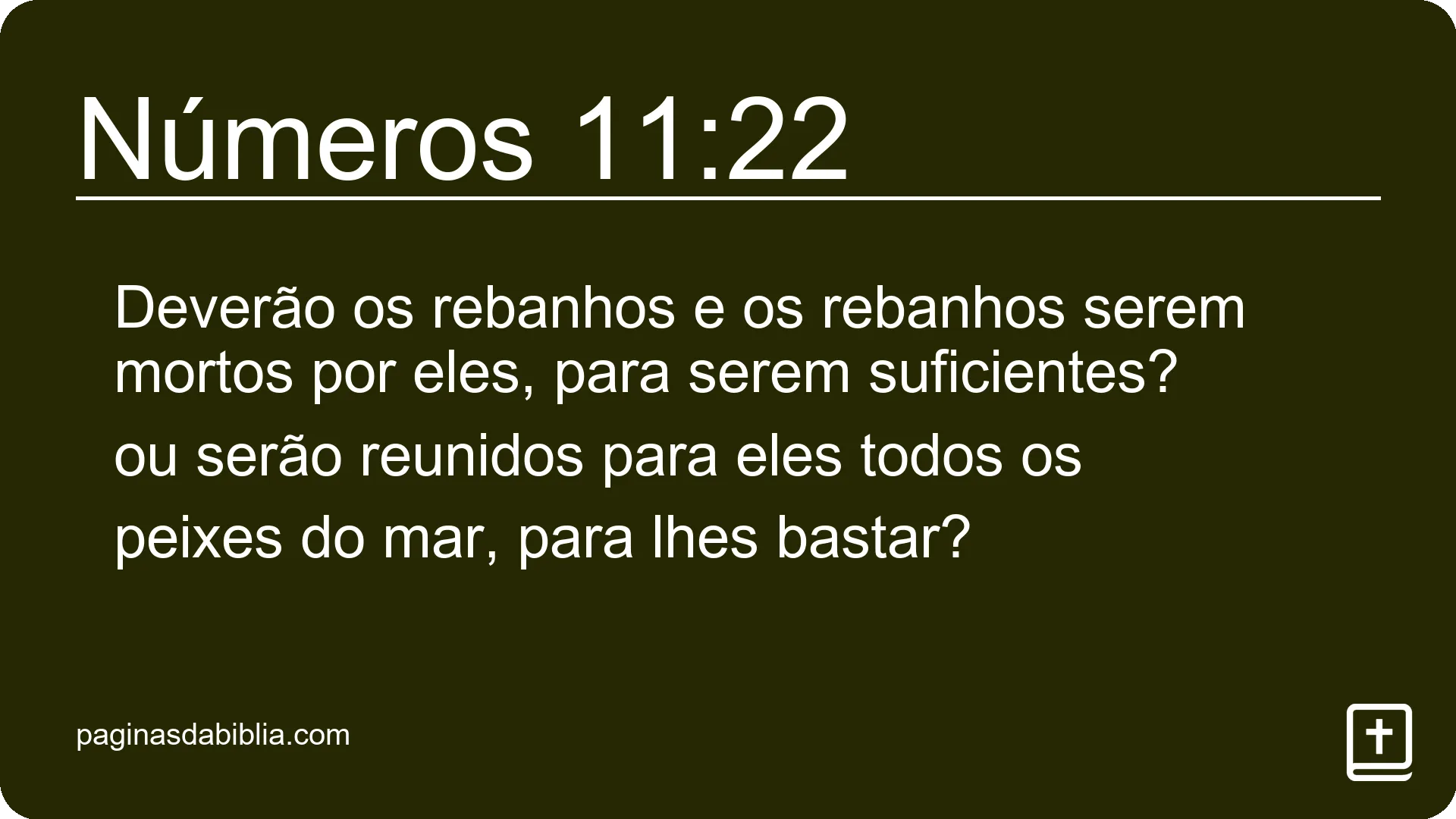 Números 11:22