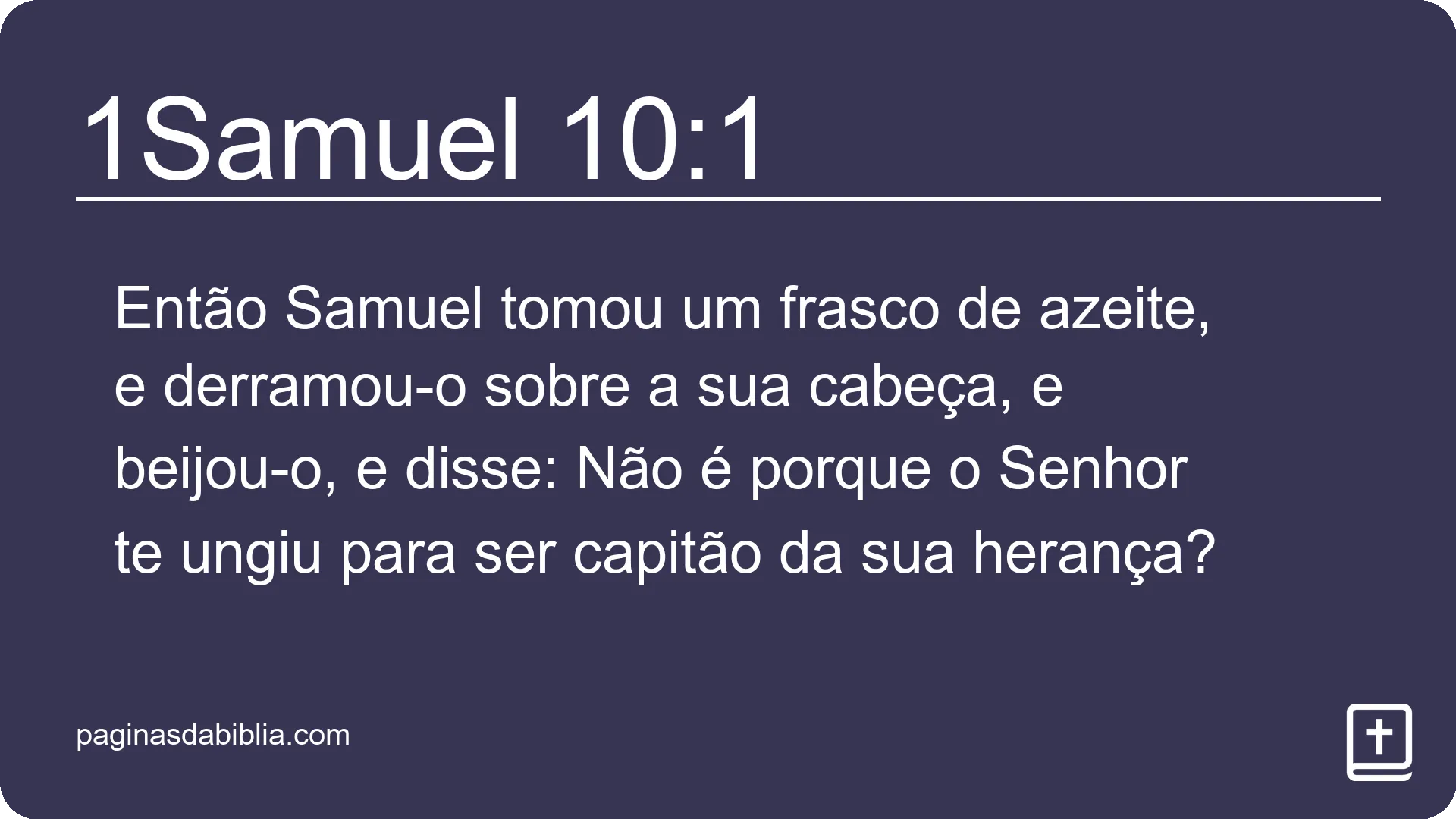 1Samuel 10:1