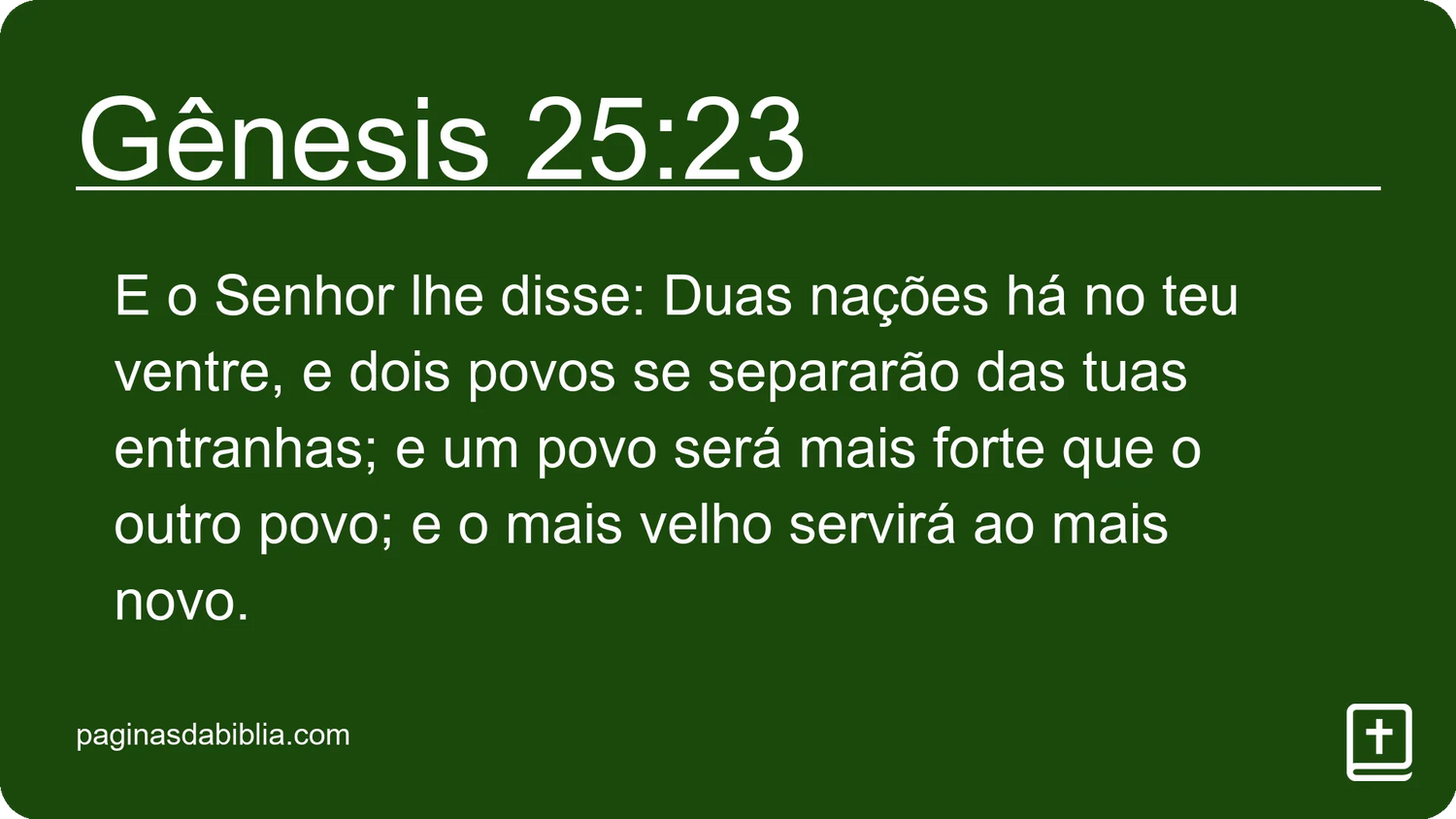 Gênesis 25:23