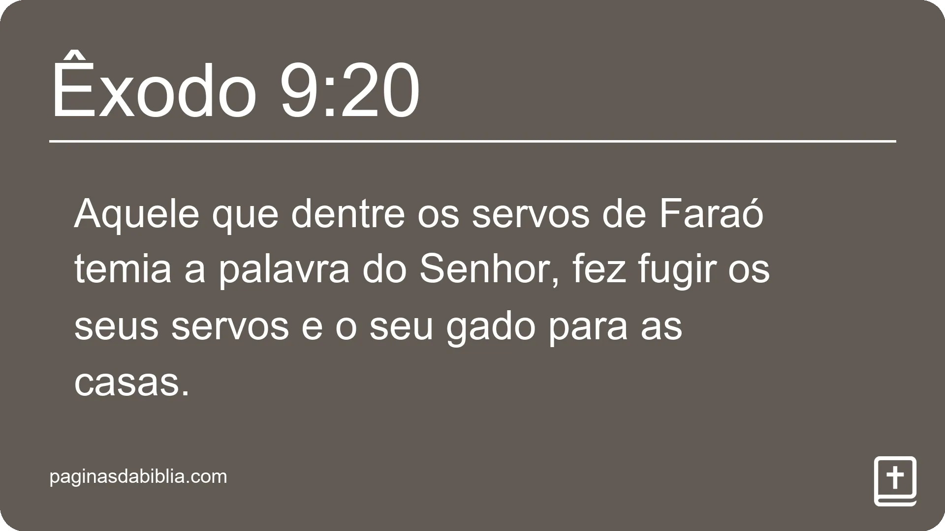 Êxodo 9:20