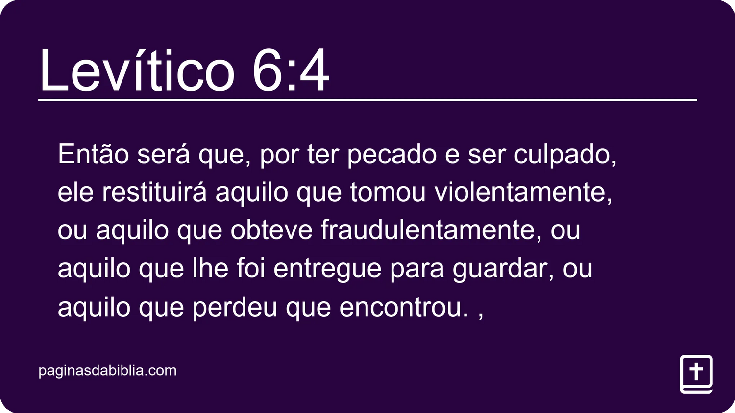 Levítico 6:4