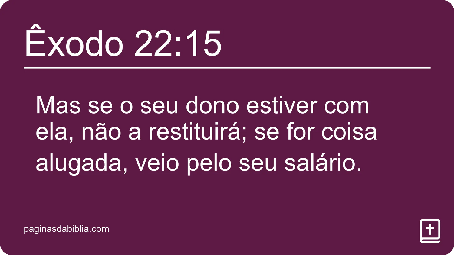 Êxodo 22:15