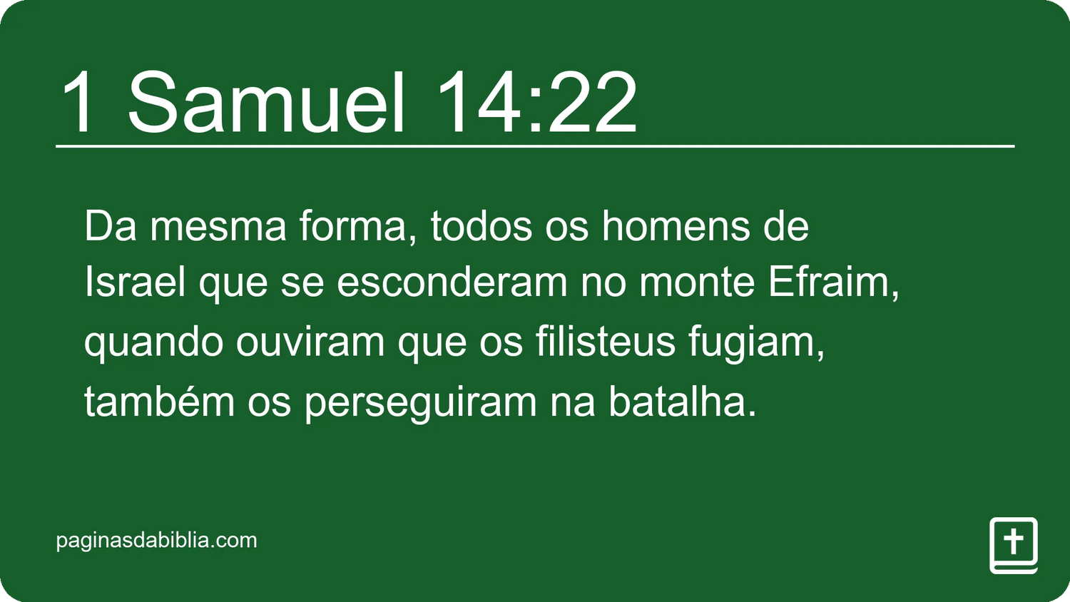 1 Samuel 14:22