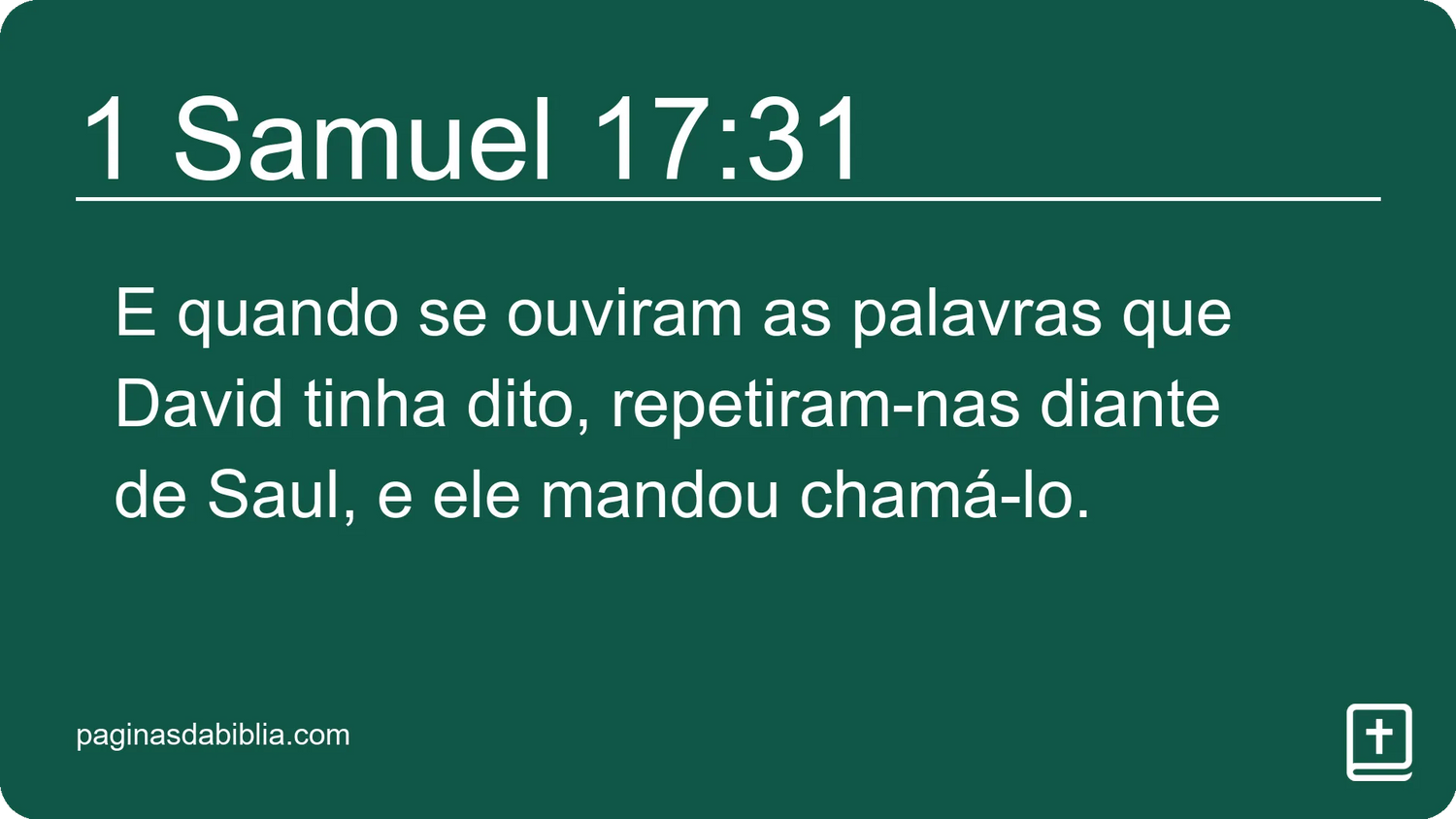 1 Samuel 17:31