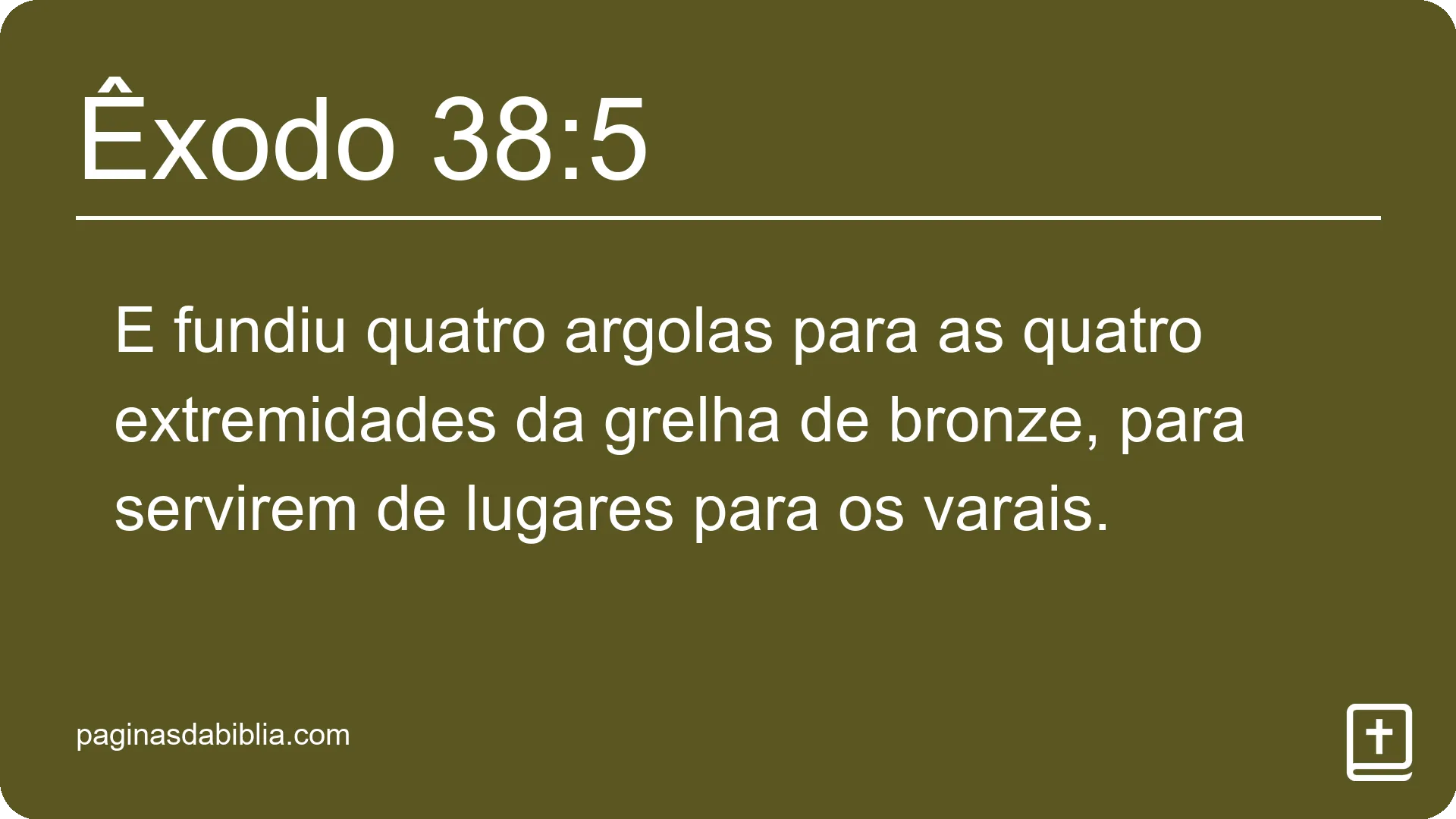 Êxodo 38:5