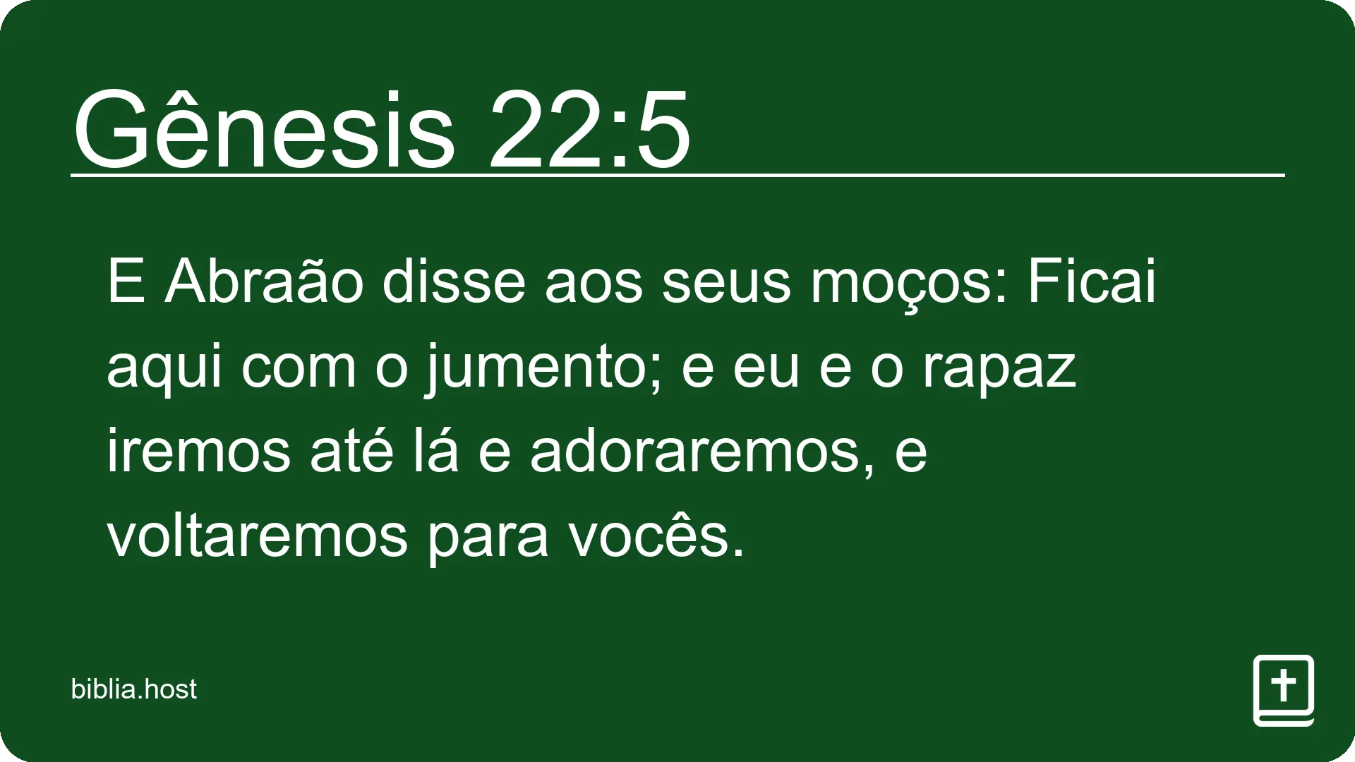 Gênesis 22:5