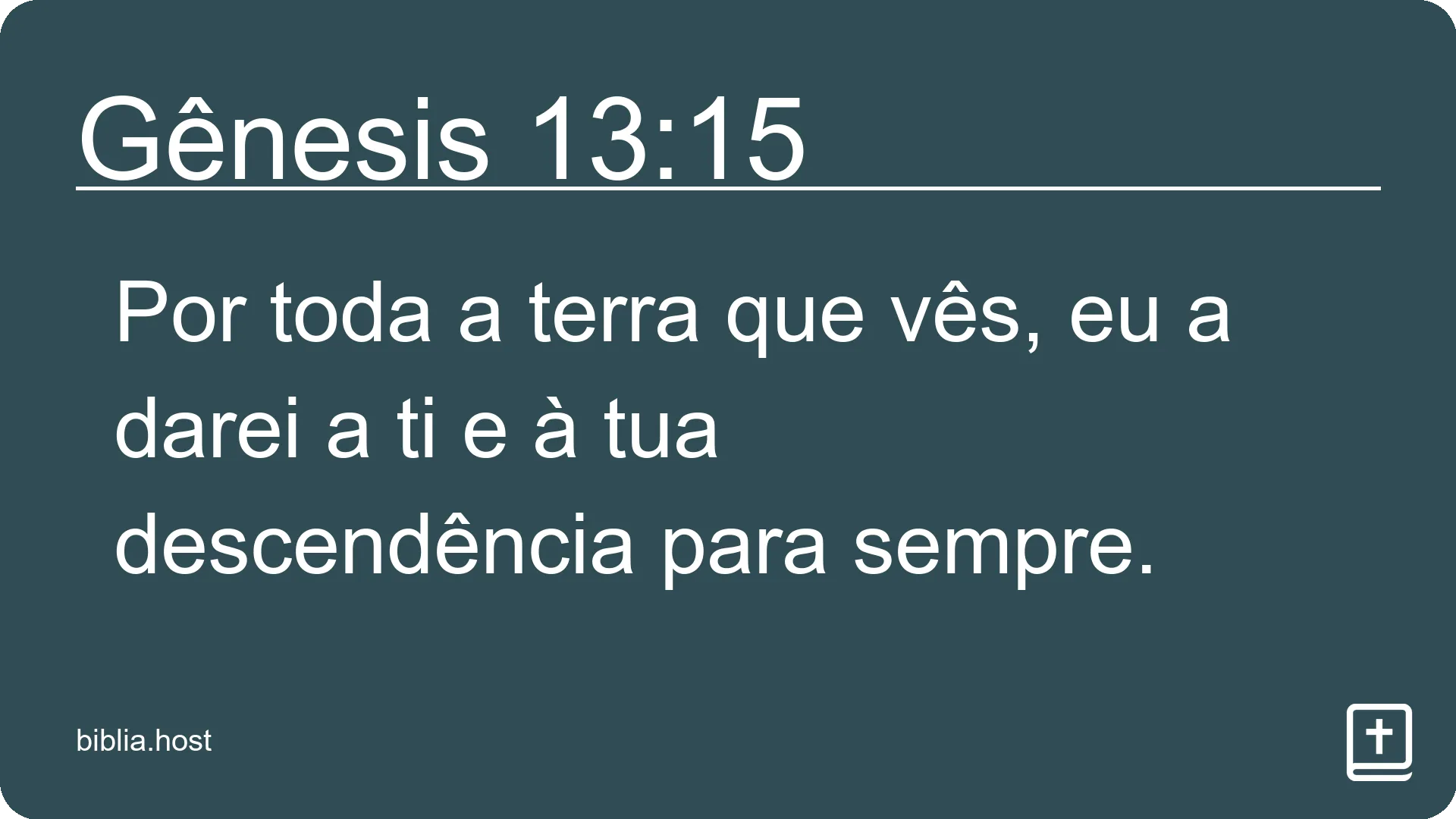 Gênesis 13:15