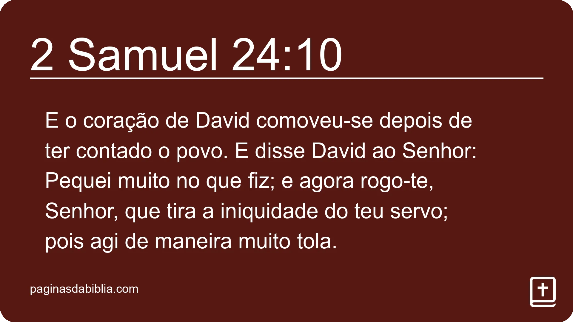 2 Samuel 24:10