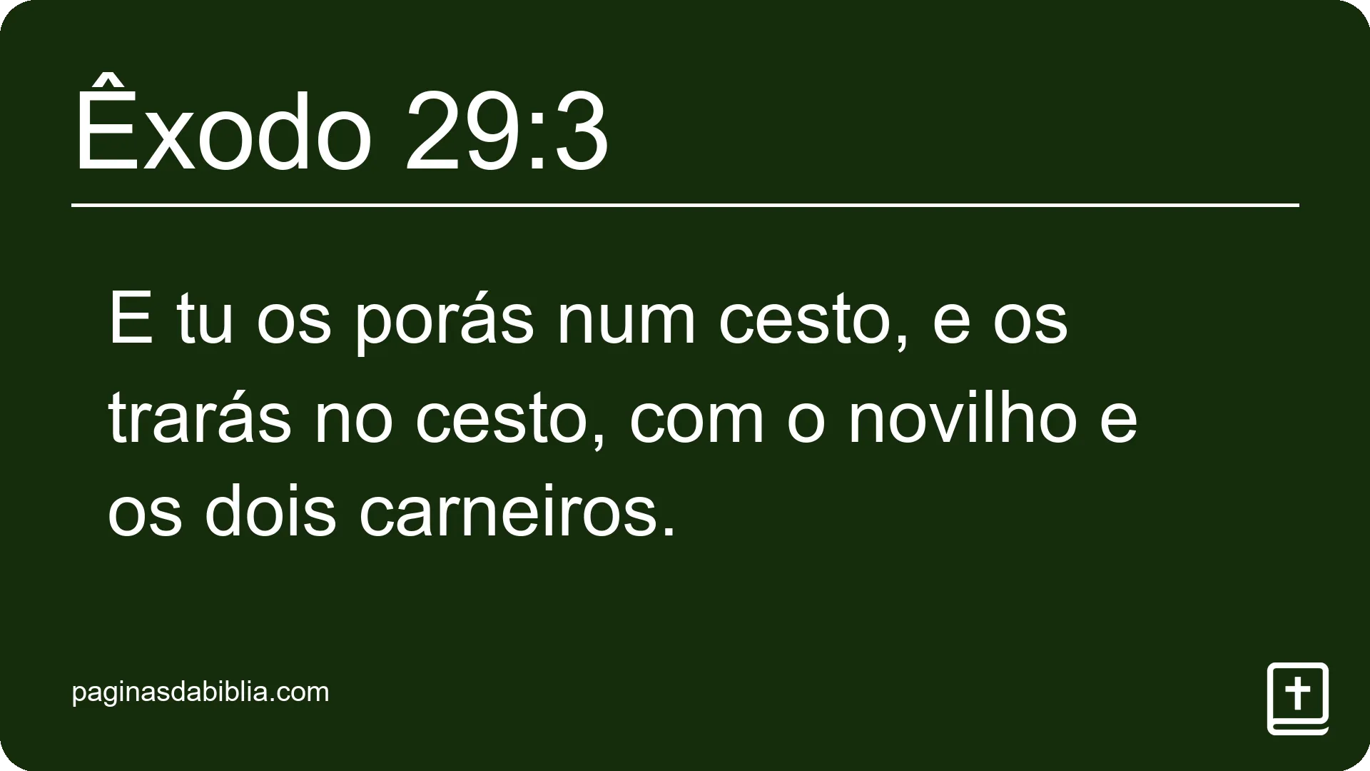 Êxodo 29:3