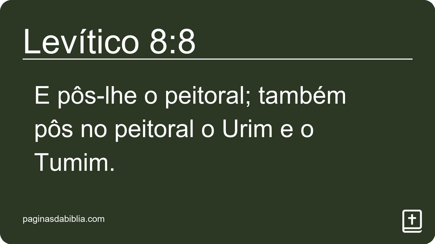 Levítico 8:8