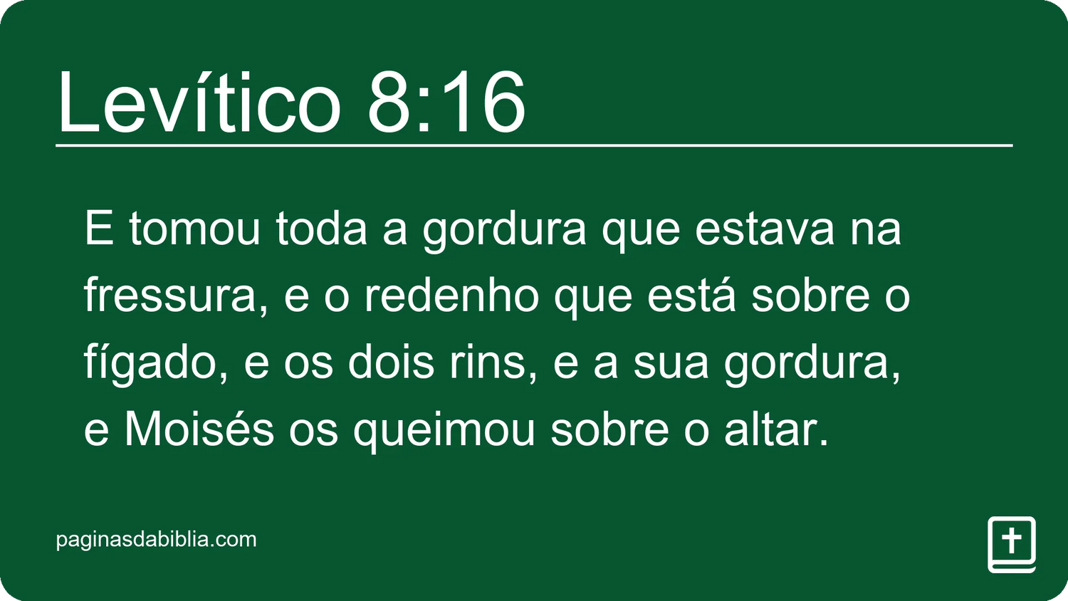 Levítico 8:16