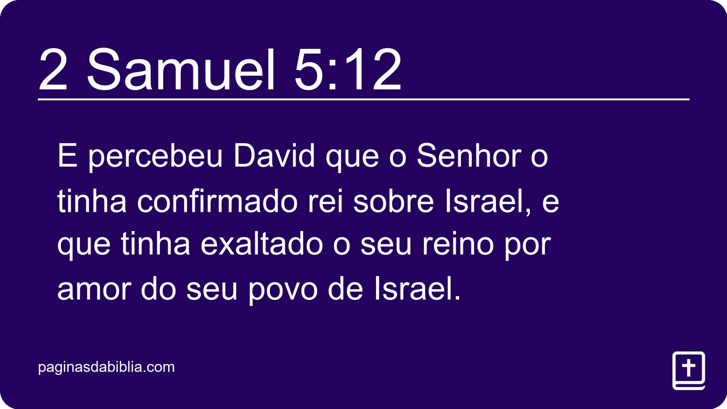 2 Samuel 5:12