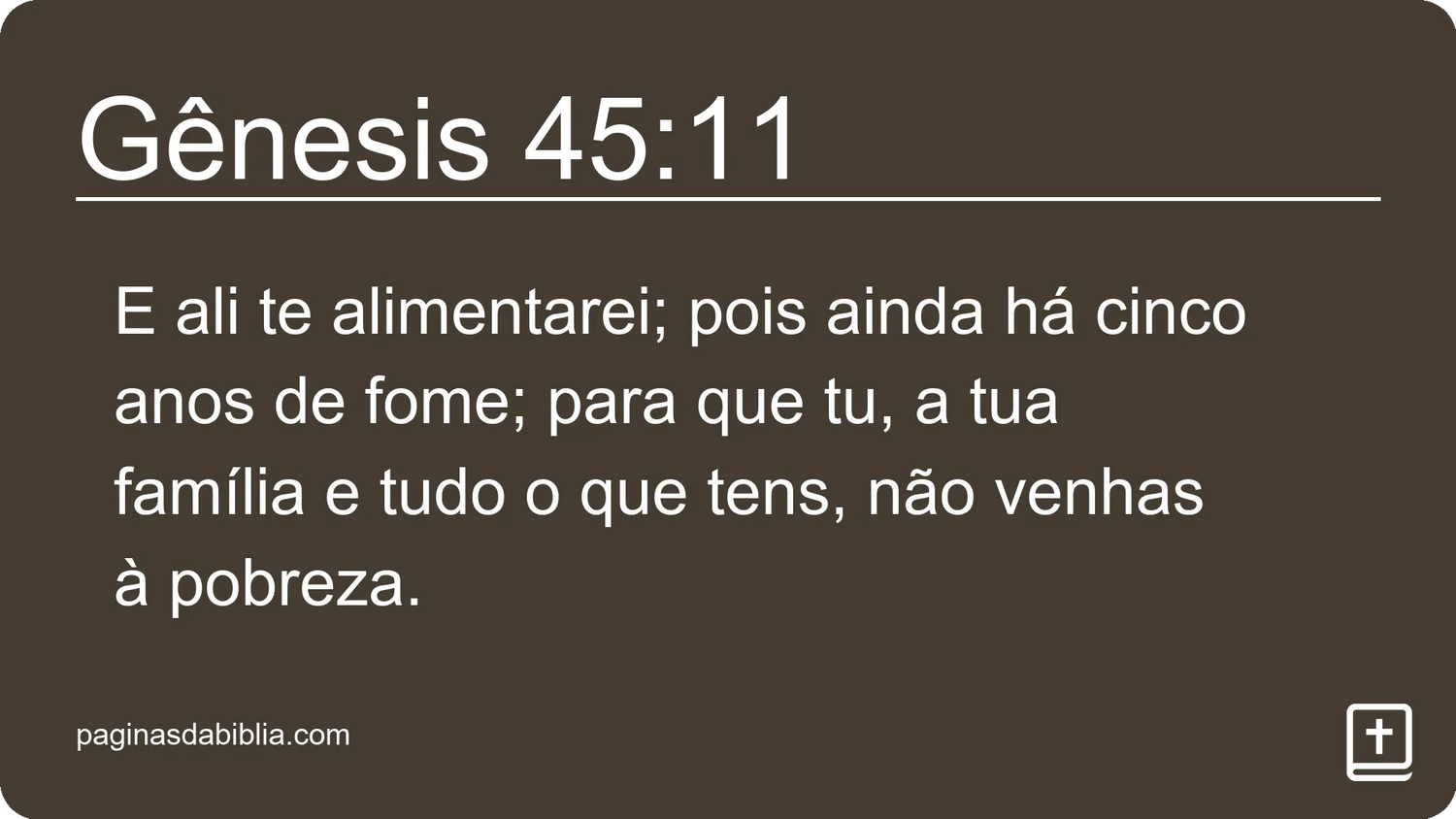 Gênesis 45:11