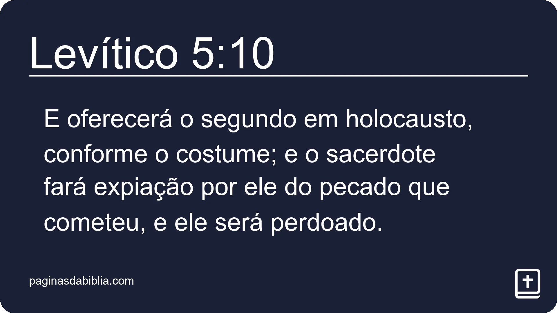 Levítico 5:10