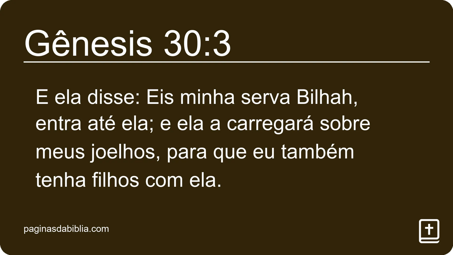 Gênesis 30:3