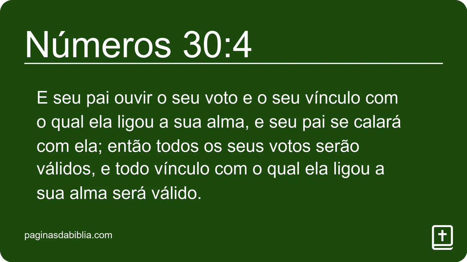 Números 30:4