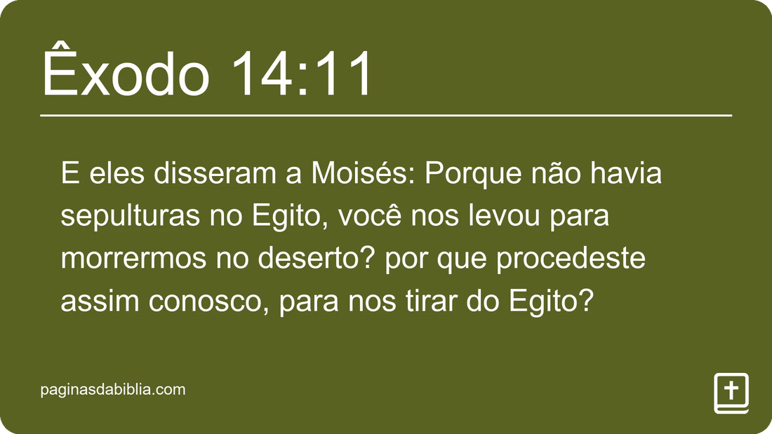 Êxodo 14:11