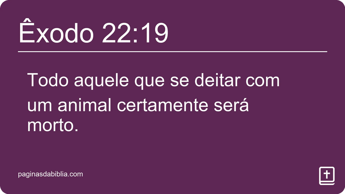 Êxodo 22:19