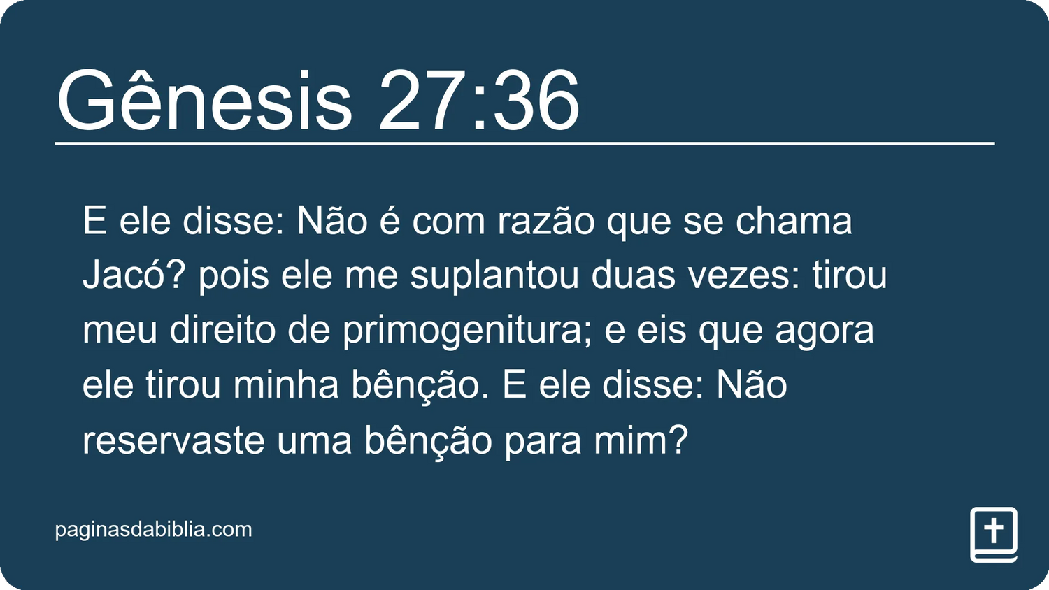 Gênesis 27:36