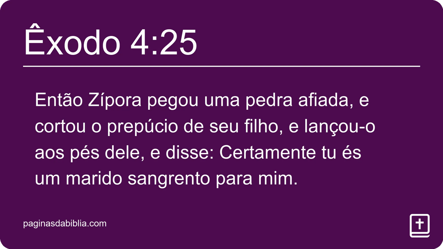 Êxodo 4:25