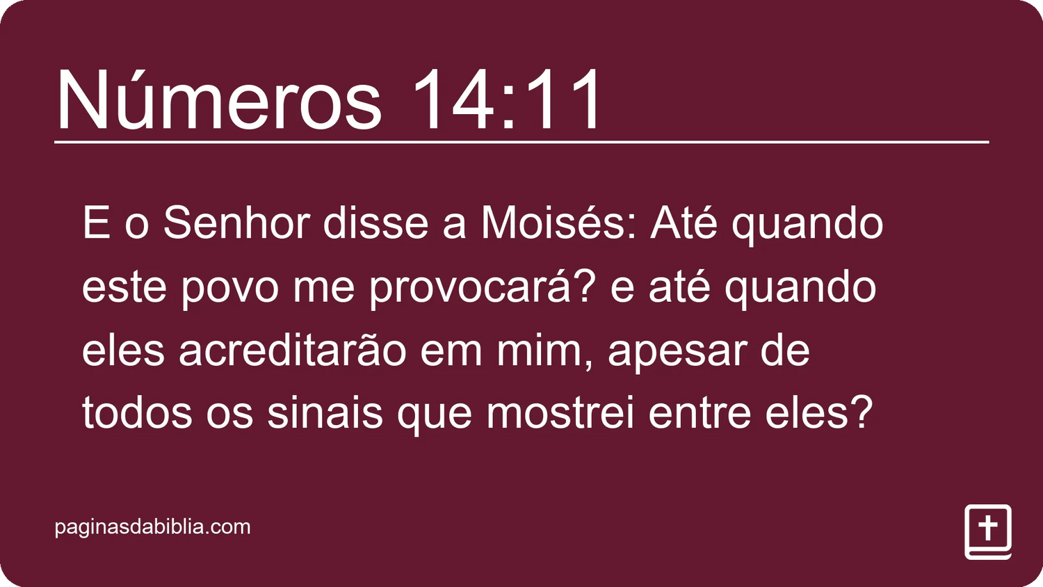 Números 14:11