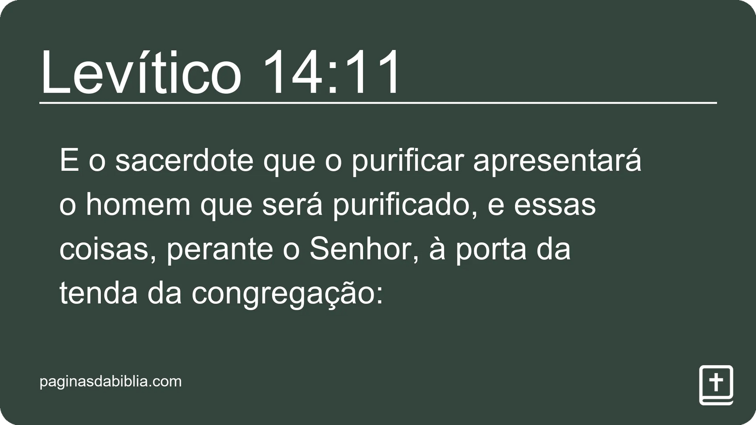 Levítico 14:11