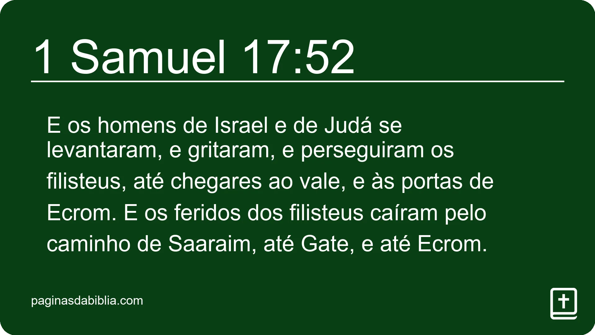 1 Samuel 17:52