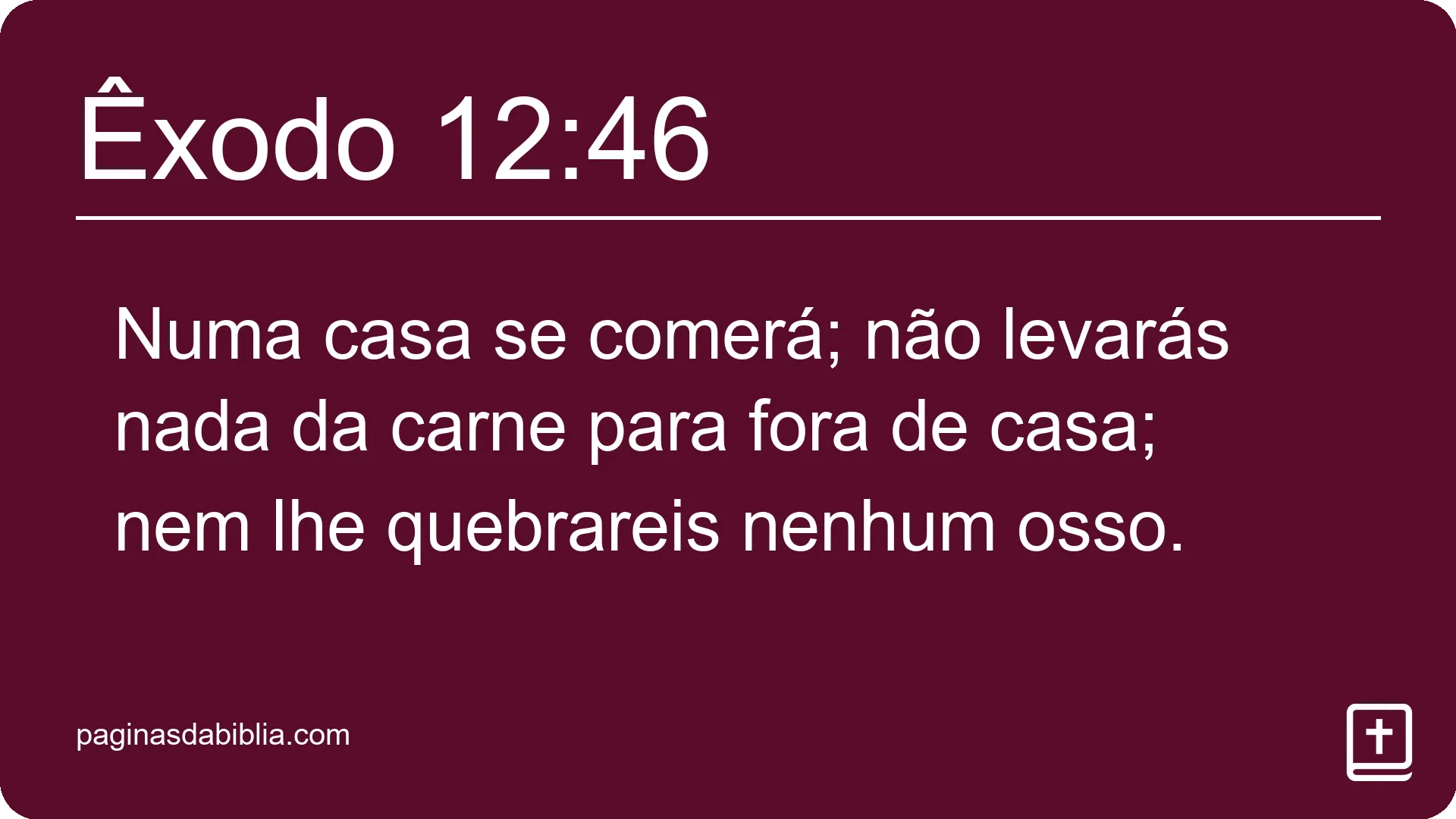 Êxodo 12:46