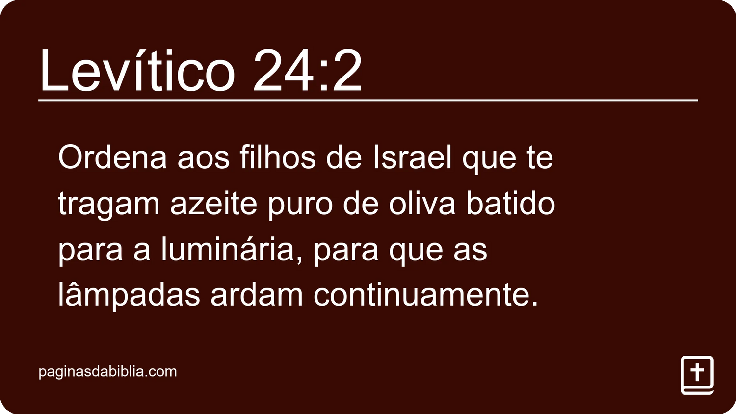 Levítico 24:2