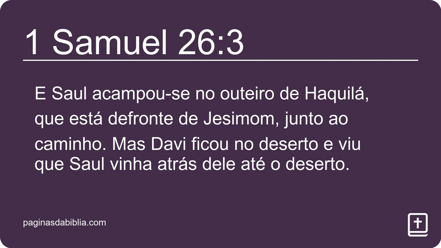 1 Samuel 26:3