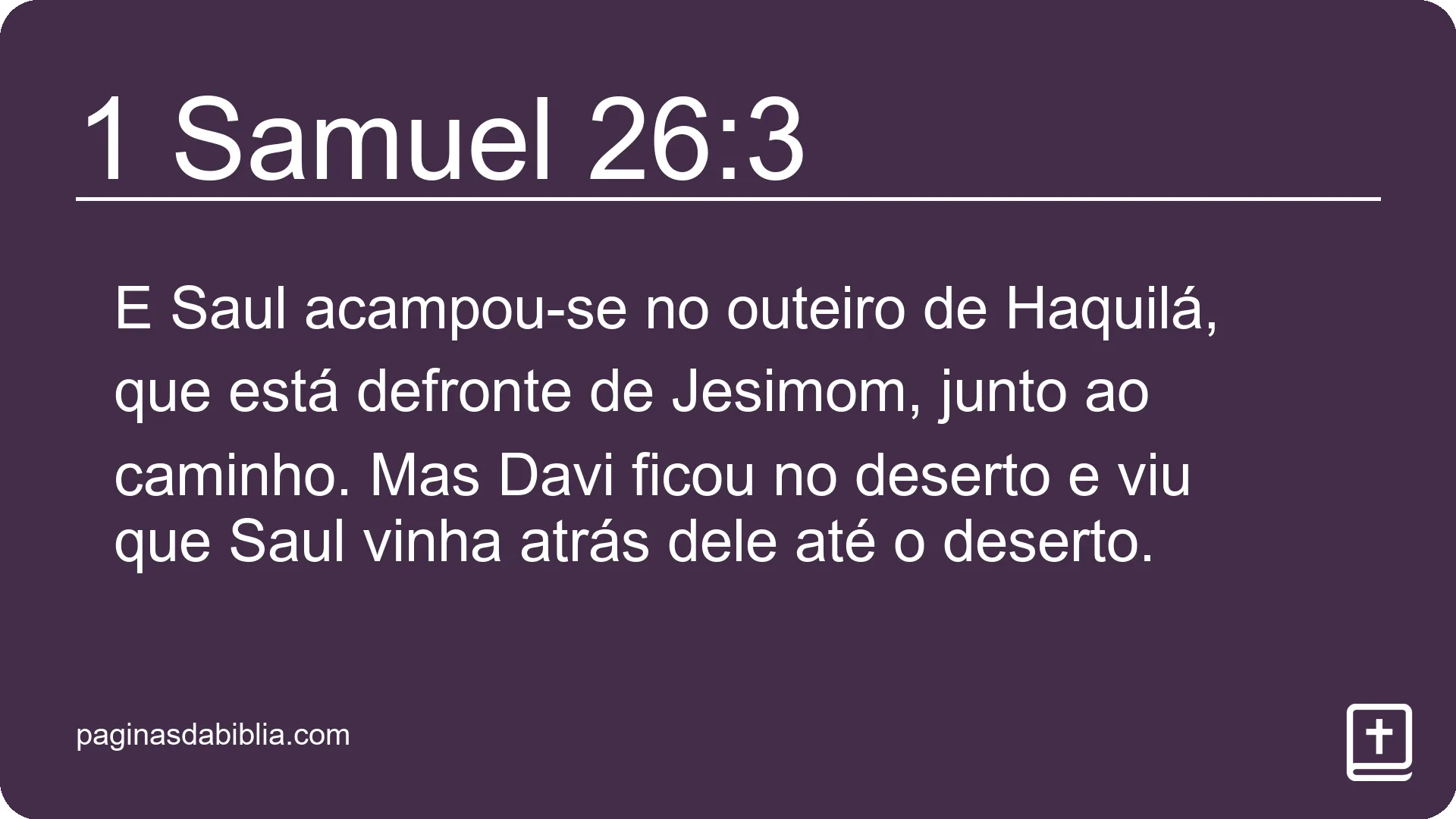 1 Samuel 26:3