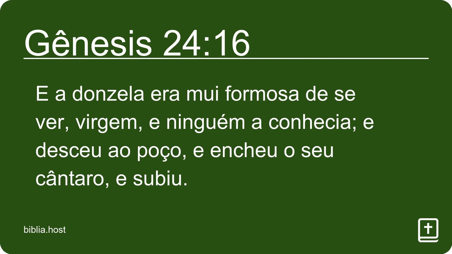 Gênesis 24:16