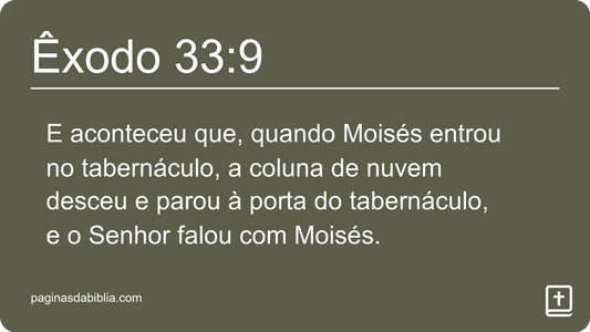 Êxodo 33:9