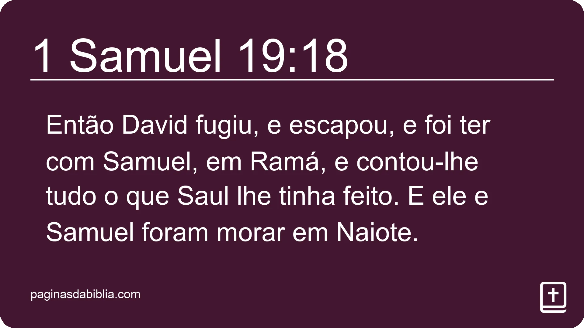 1 Samuel 19:18