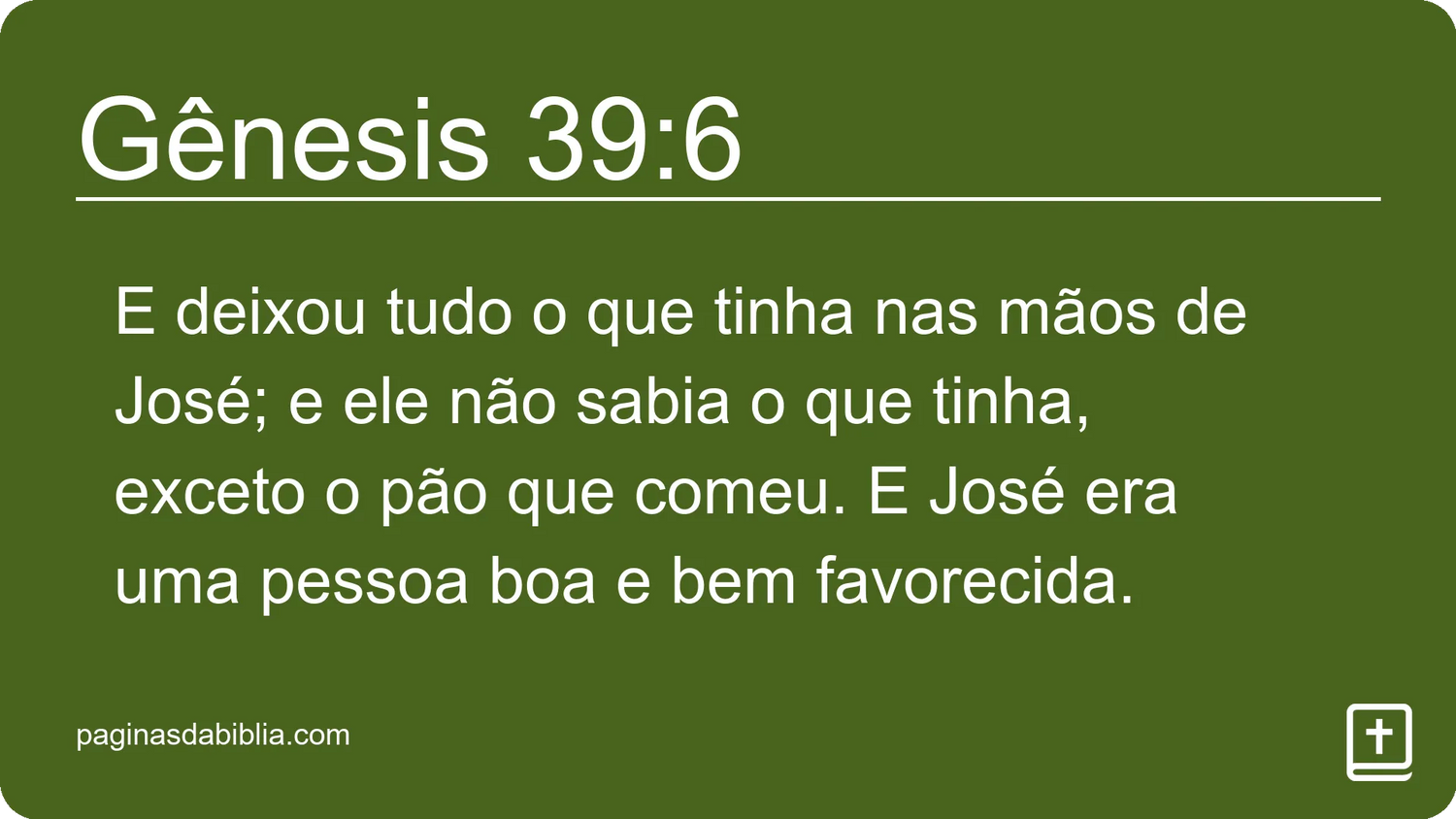 Gênesis 39:6