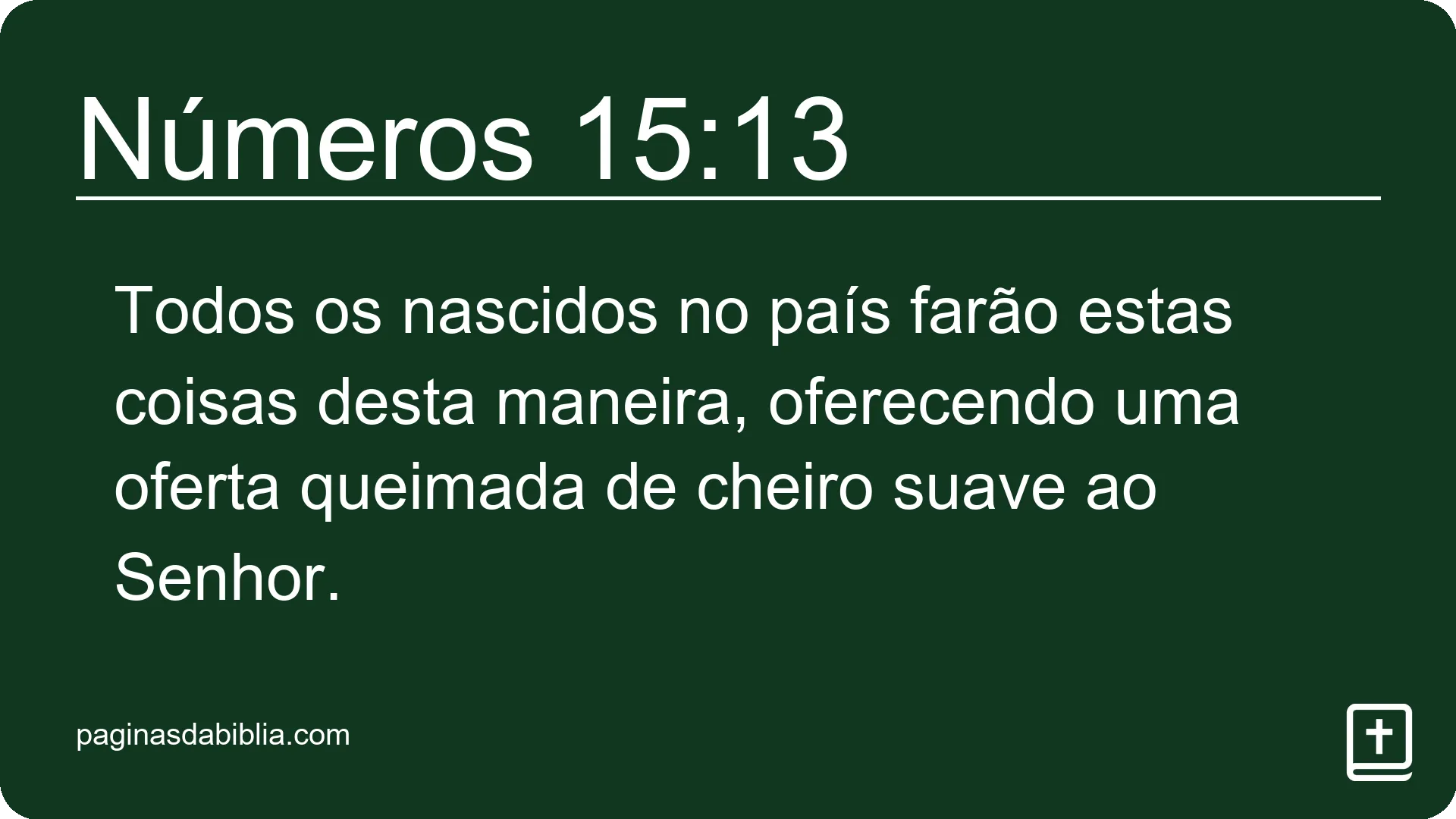 Números 15:13