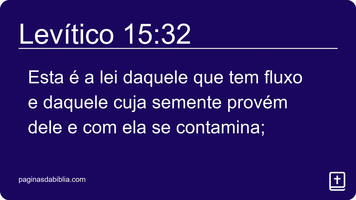 Levítico 15:32