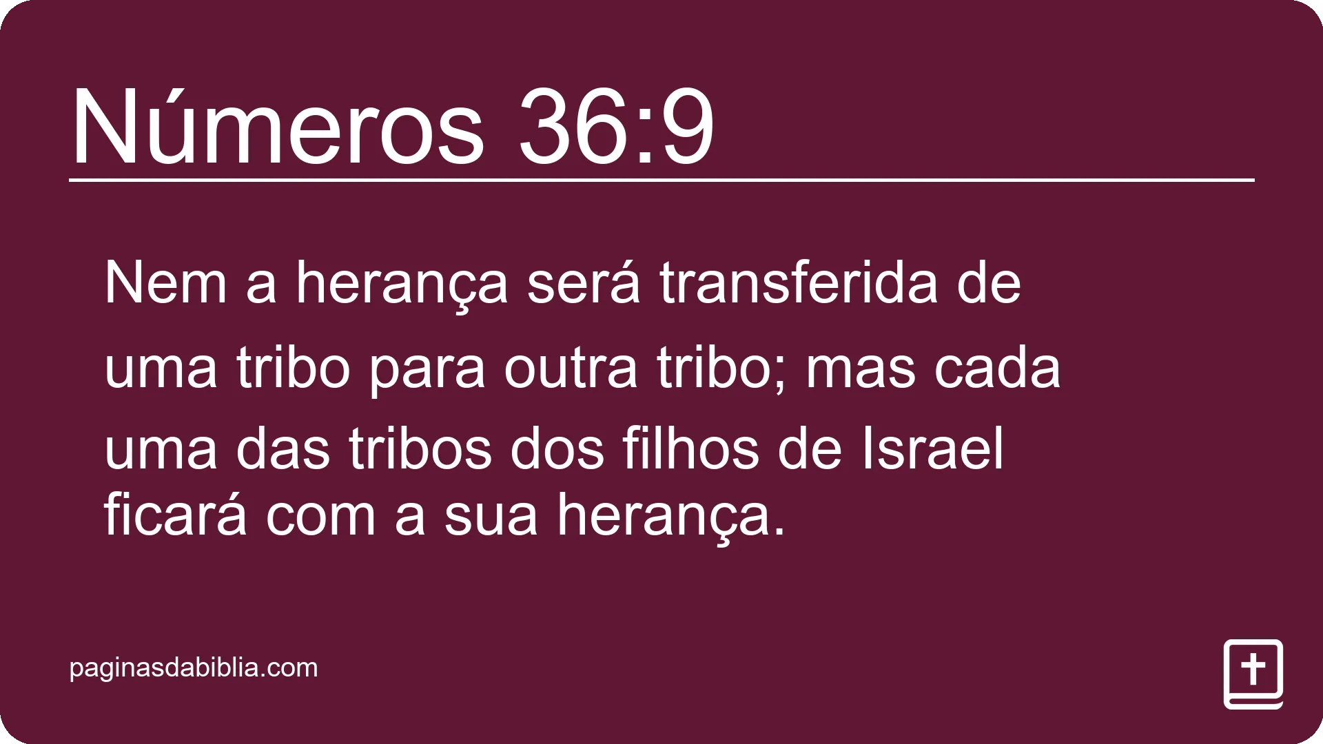 Números 36:9