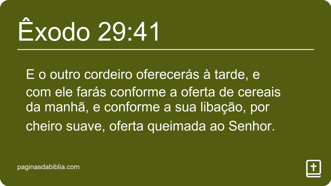 Êxodo 29:41